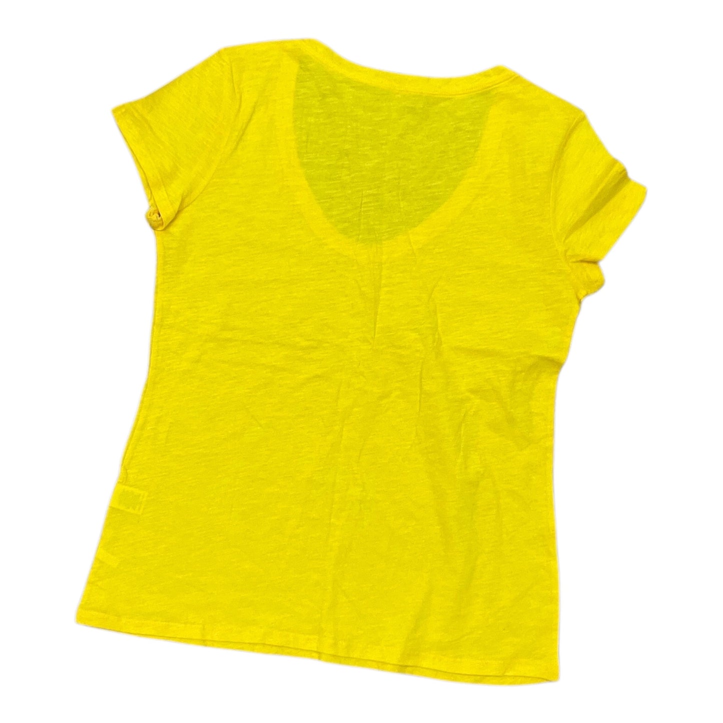Top Ss Basic By Soho Apparel In Yellow, Size:L