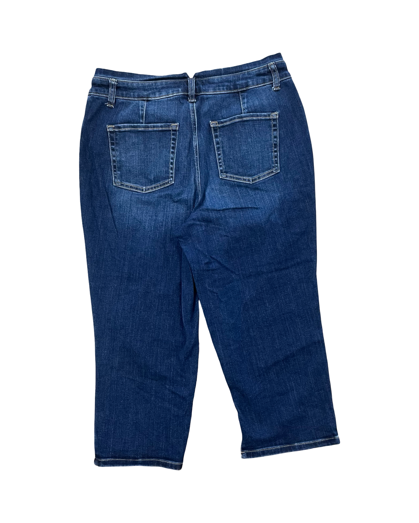 Jeans Cropped By Maurices In Blue Denim, Size:14