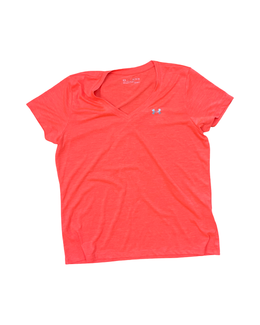 Athletic Top Ss By Under Armour In Orange, Size:Xl