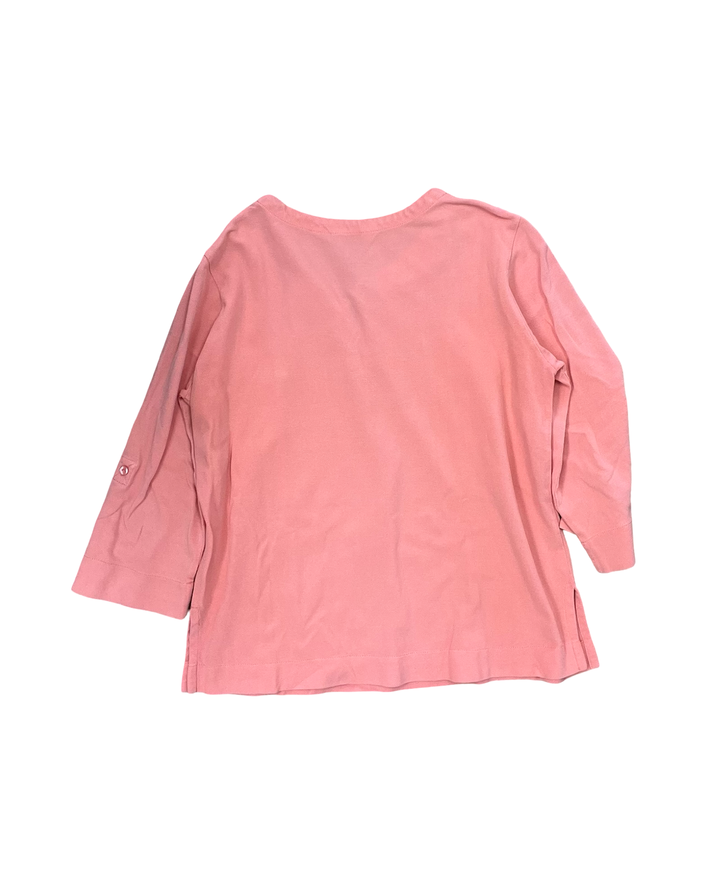 Top 3/4 Sleeve By Keren Hart In Coral, Size:L