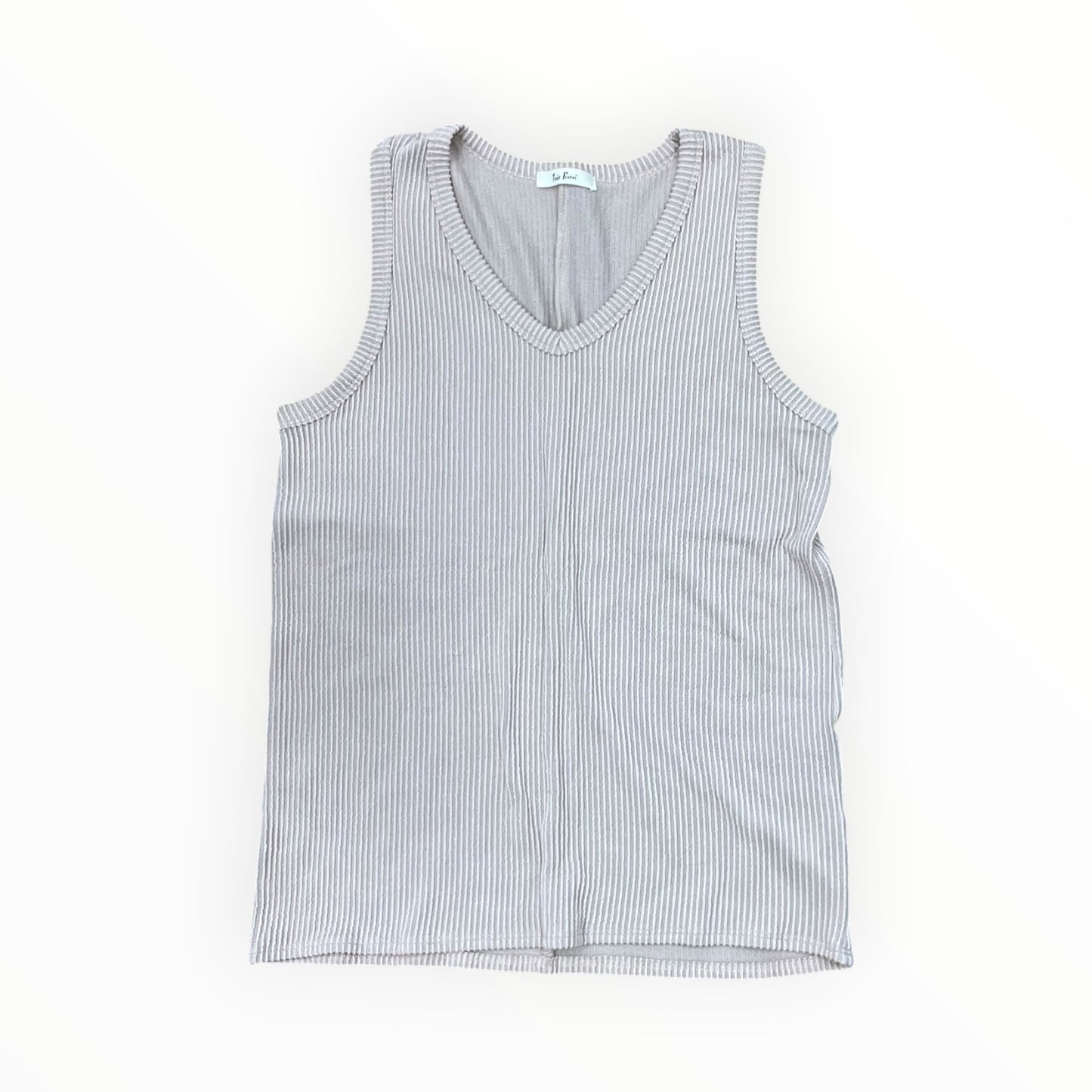 Top Sleeveless By Tres Bien In Cream, Size:S