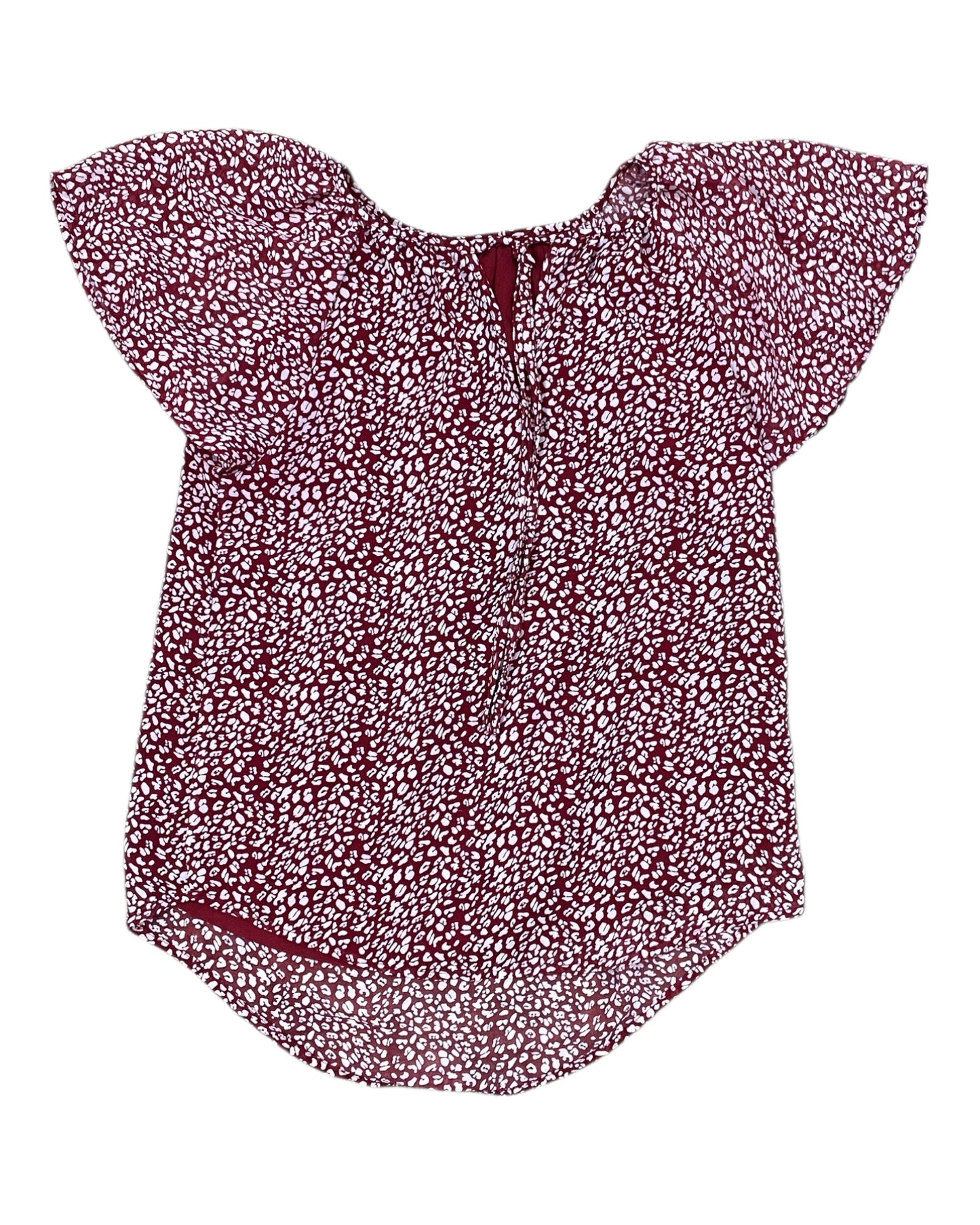 Top Ss By Clothes Mentor In Red & White, Size:S