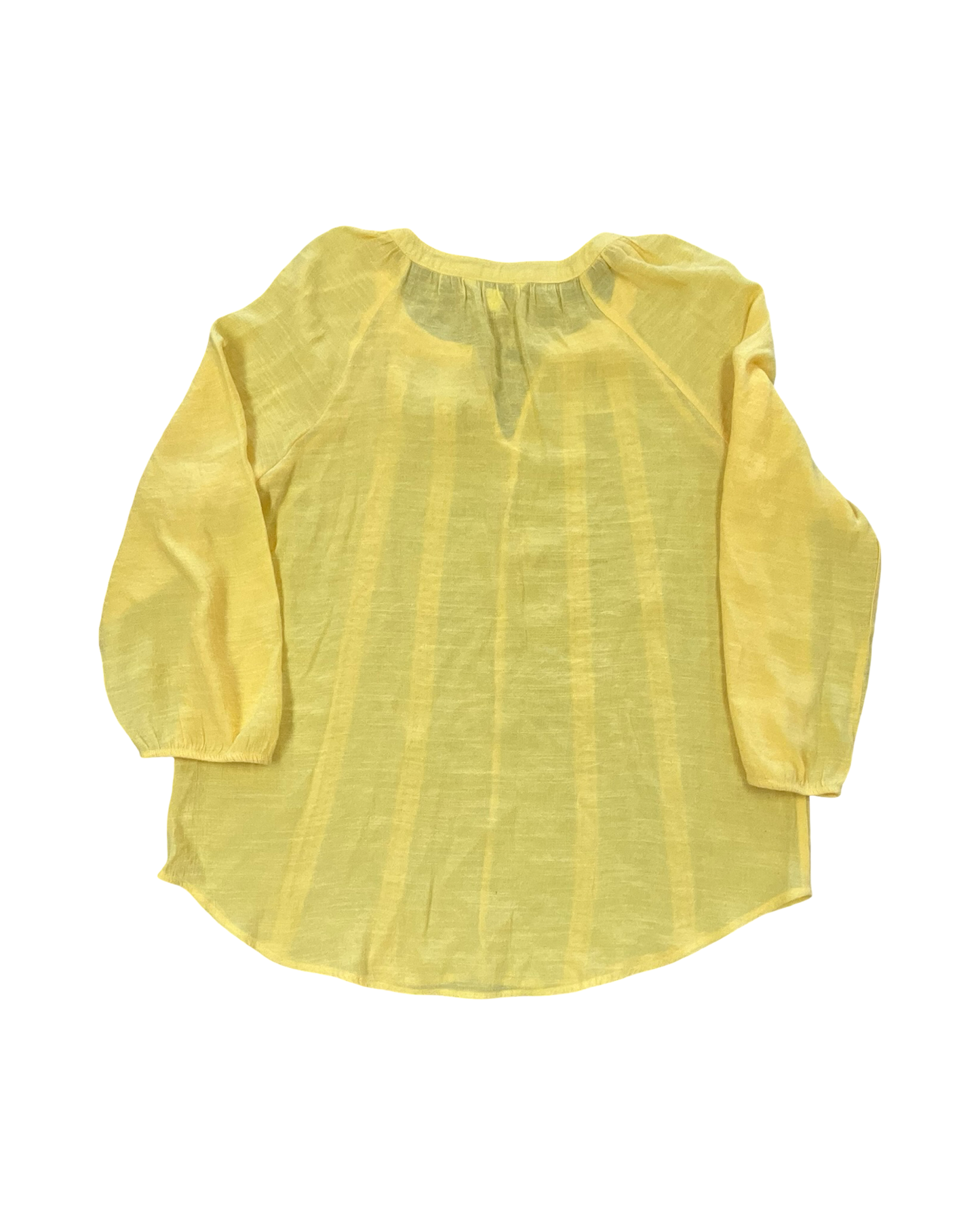 Top 3/4 Sleeve By Counterparts In Yellow, Size:Xl