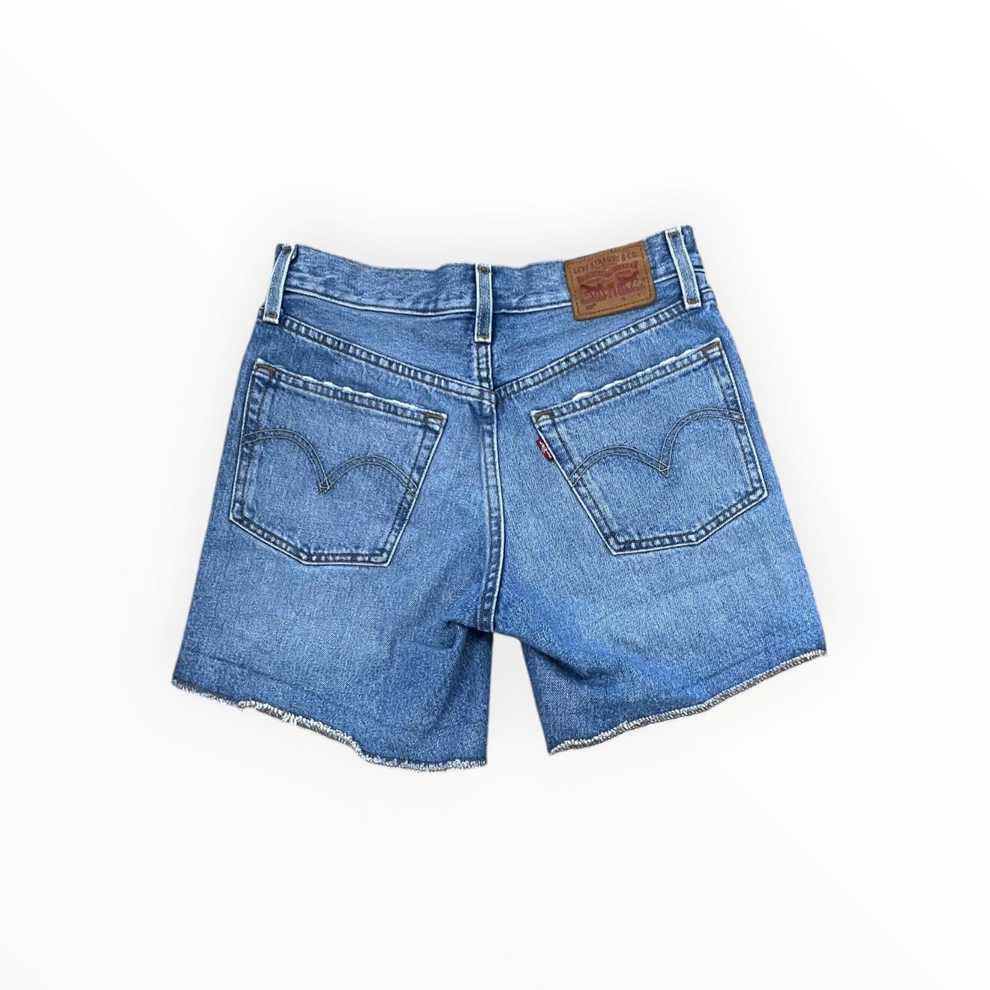 Shorts By Levis In Blue Denim, Size:0
