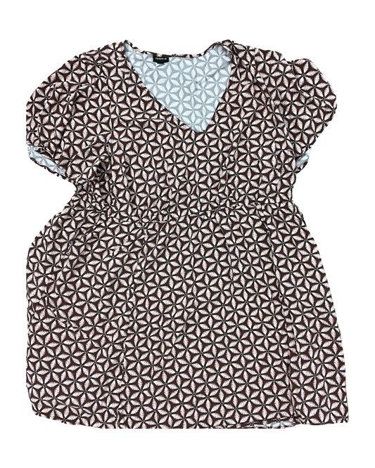 Dress Casual Short By Torrid In Brown & Pink, Size:4X