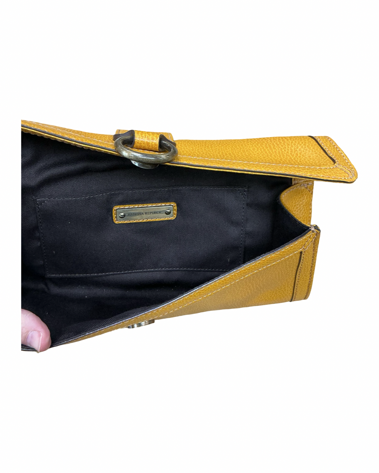 Handbag By Banana Republic In Gold, Size:Small