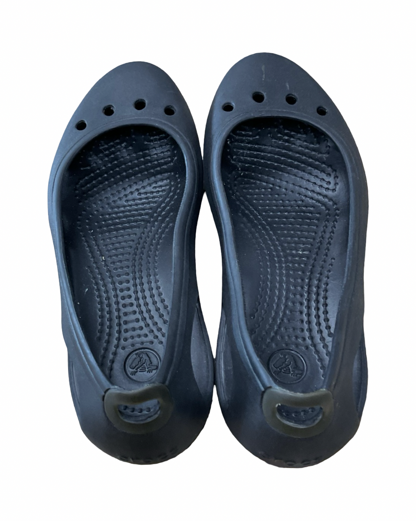 Shoes Flats By Crocs In Black, Size:5