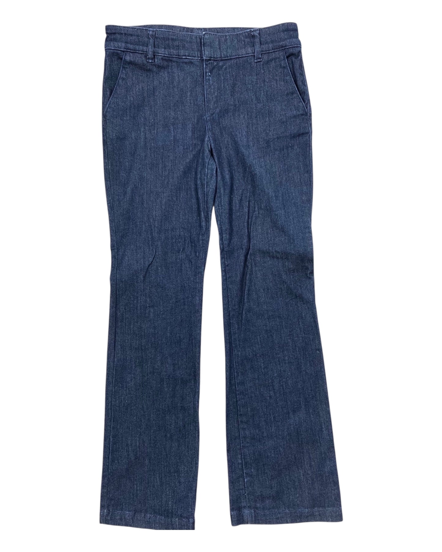 Jeans Straight By Ann Taylor In Blue Denim, Size:8