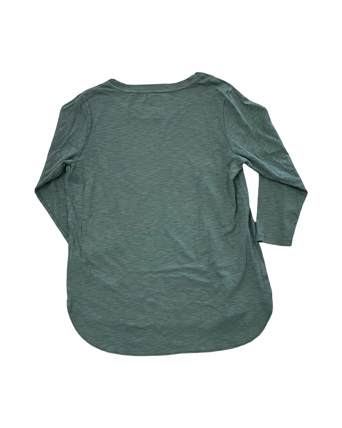 Top 3/4 Sleeve Basic By Kirkland In Green, Size:M