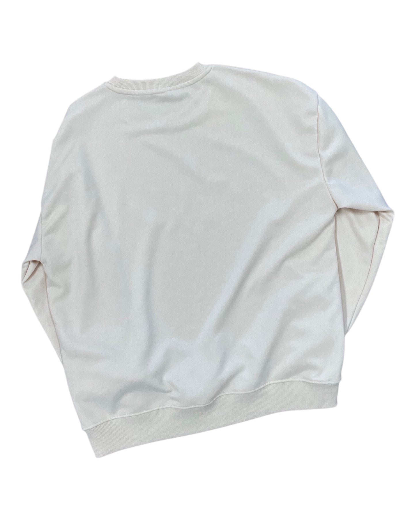 Sweatshirt Crewneck By Clothes Mentor In Cream, Size:Xl