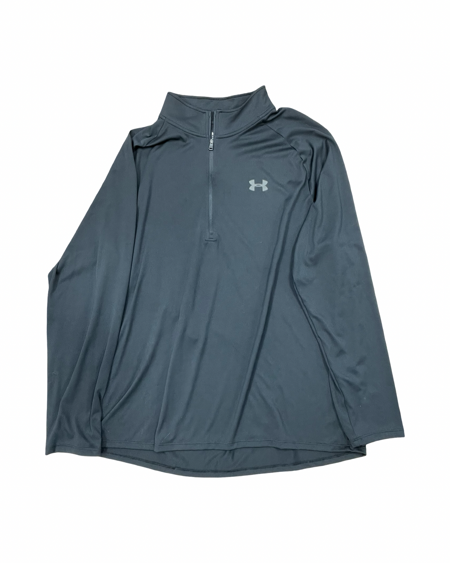 Athletic Top Ls Crewneck By Under Armour In Black, Size:2X