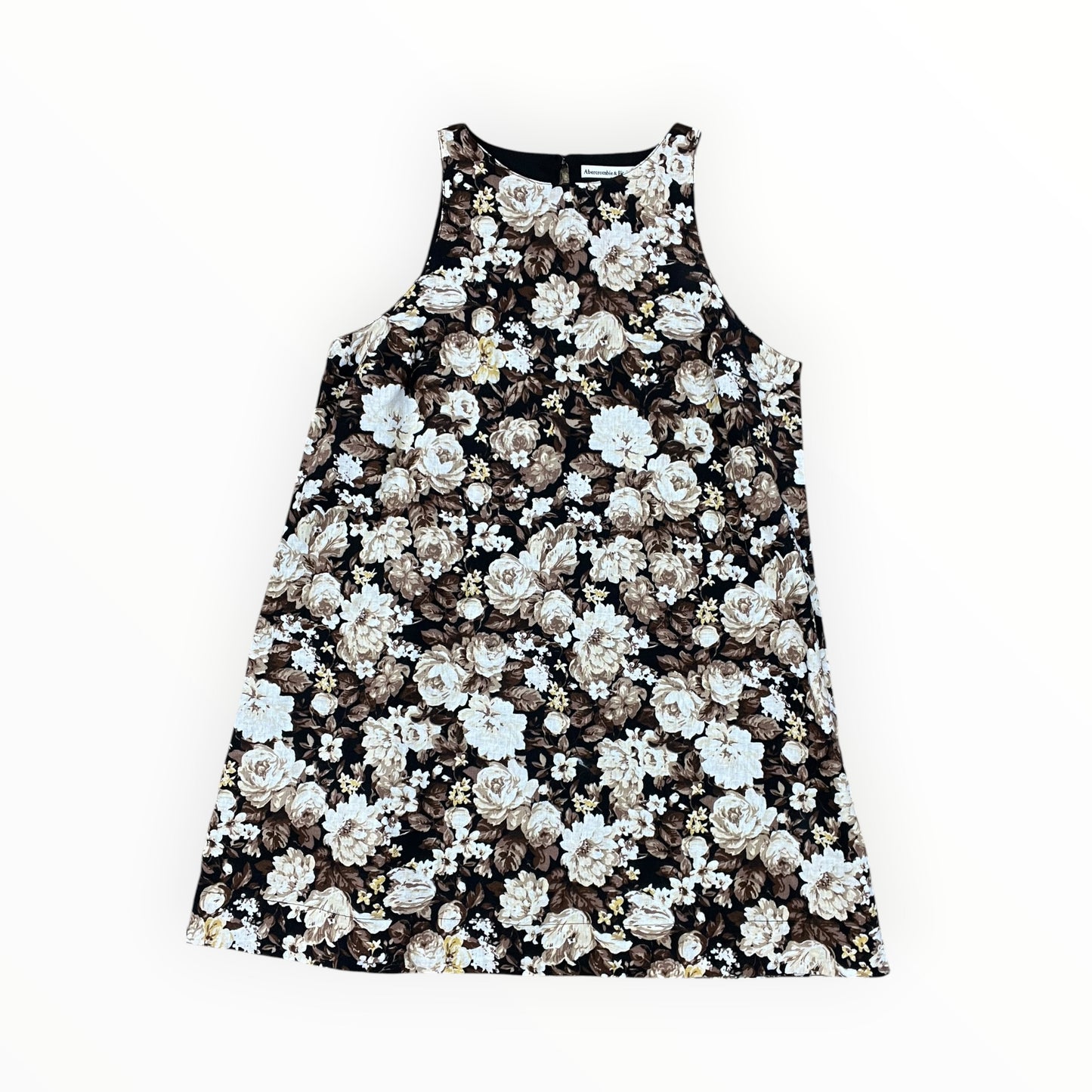 Dress Work By Abercrombie And Fitch In Brown & Cream, Size:L