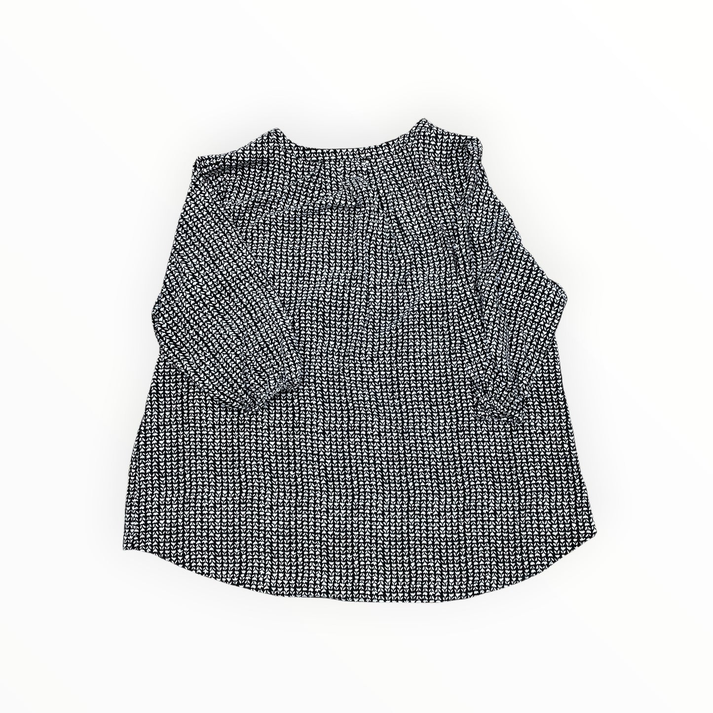 Top Ss By Tahari In Black & White, Size:1X