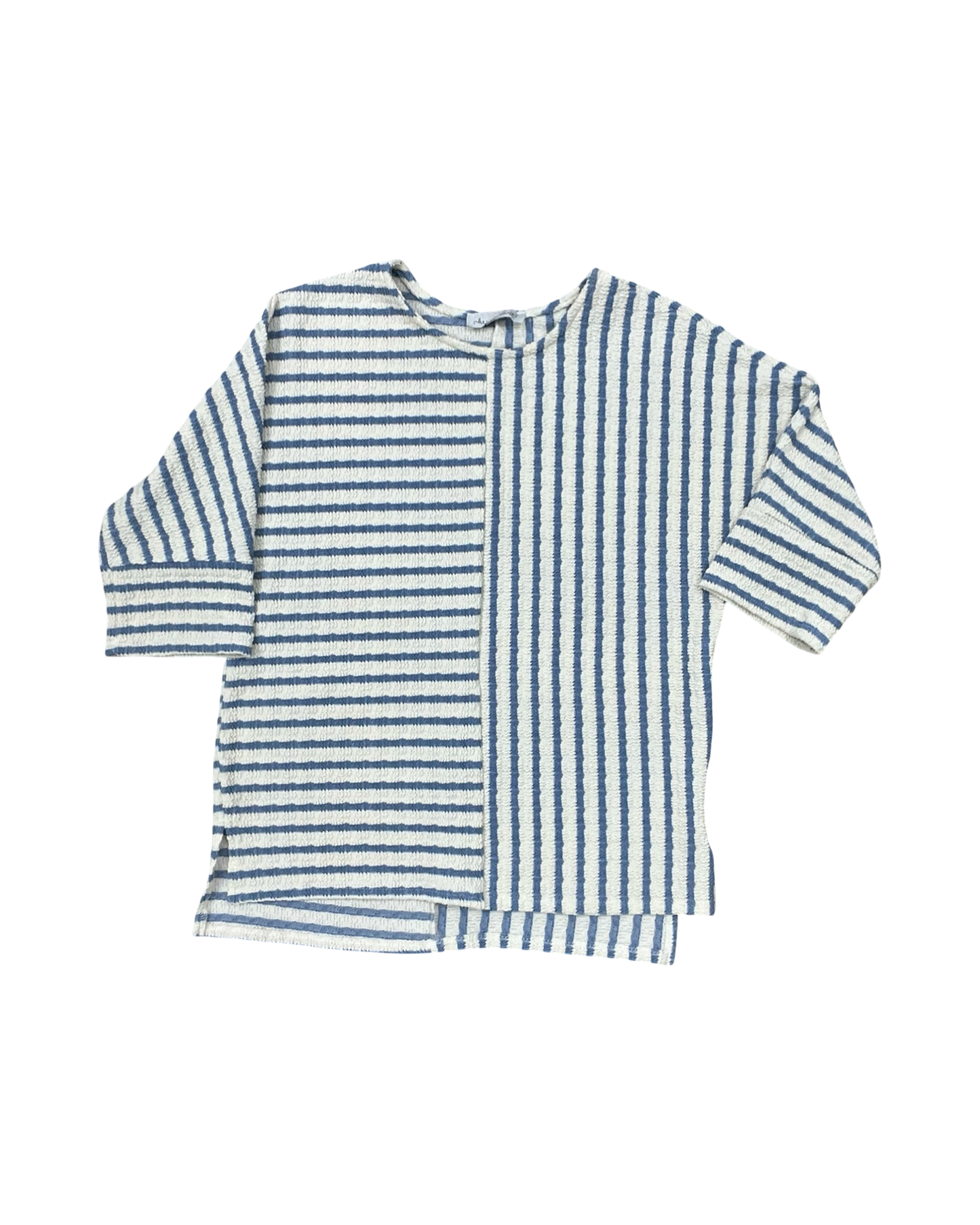 Top Ss By Keren Hart In Blue & White, Size:M