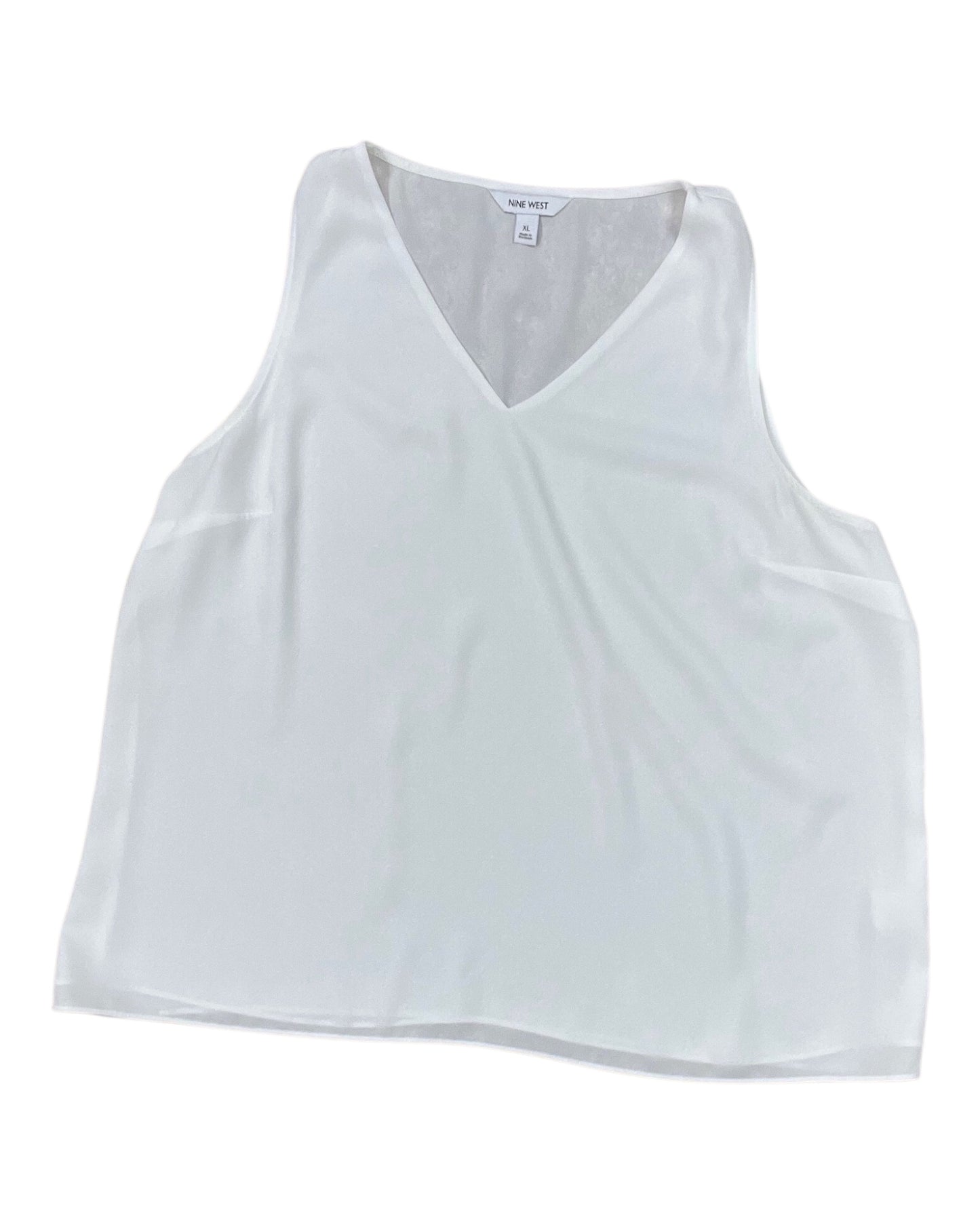 Top Sleeveless By Nine West In Cream, Size:Xl