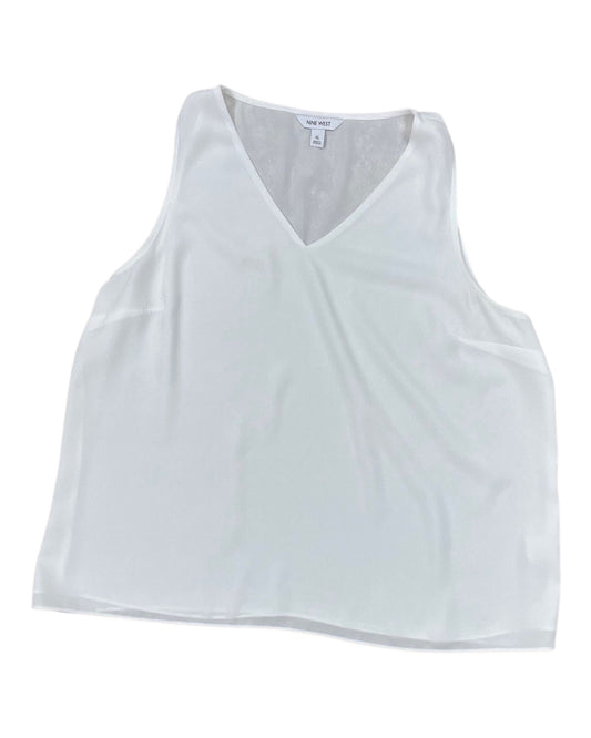 Top Sleeveless By Nine West In Cream, Size:Xl
