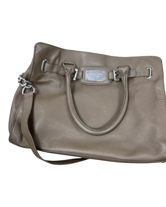 Handbag Designer By Michael Kors In Beige, Size:Large