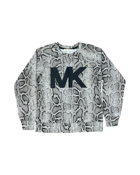 Top Ls By Michael By Michael Kors In Snakeskin Print, Size:Xs