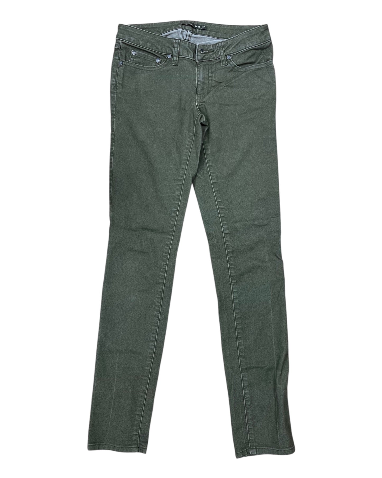 Jeans Skinny By Prana In Green, Size:0