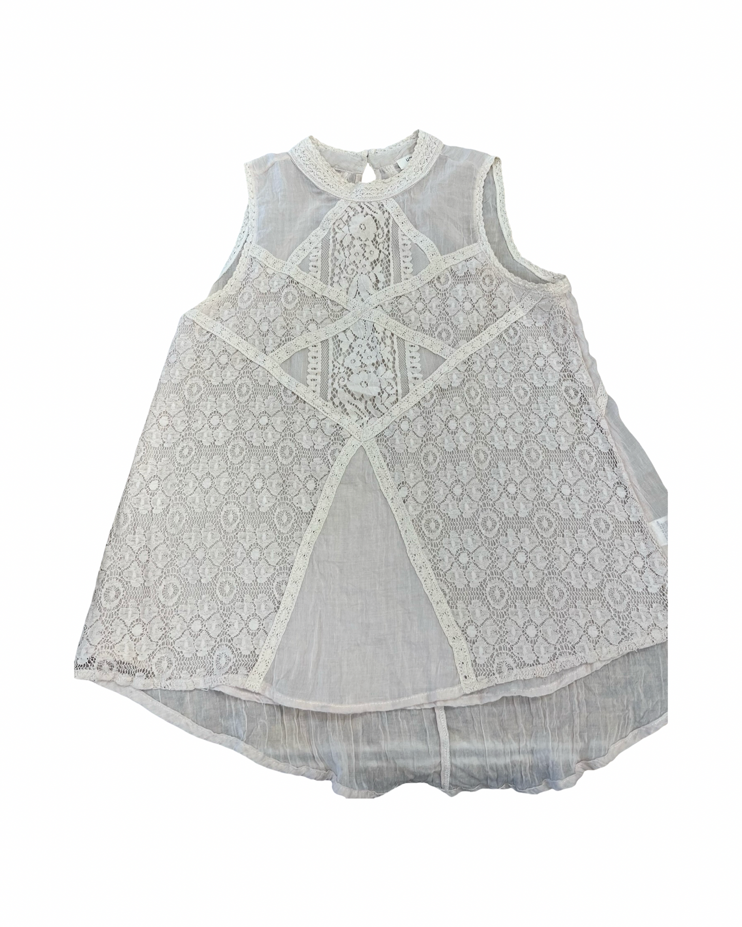 Top Sleeveless By Umgee In Cream, Size:S