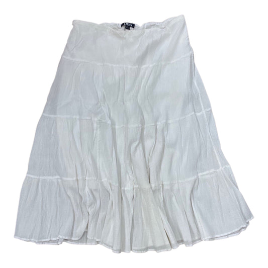 Skirt Midi By Chaps In White, Size:L
