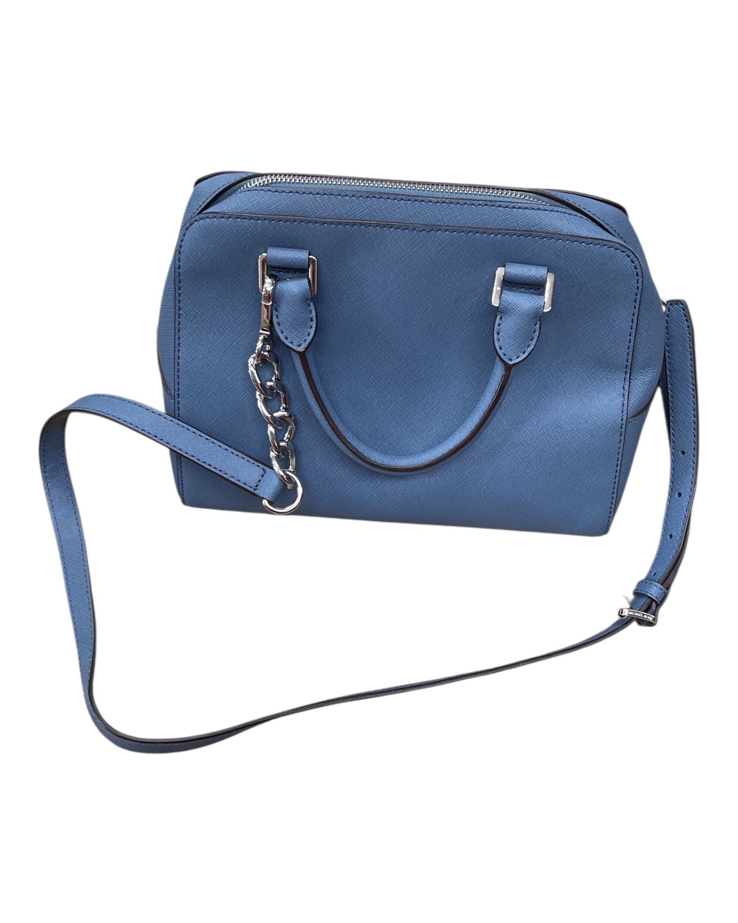 Handbag Designer By Michael Kors In Blue, Size:Medium