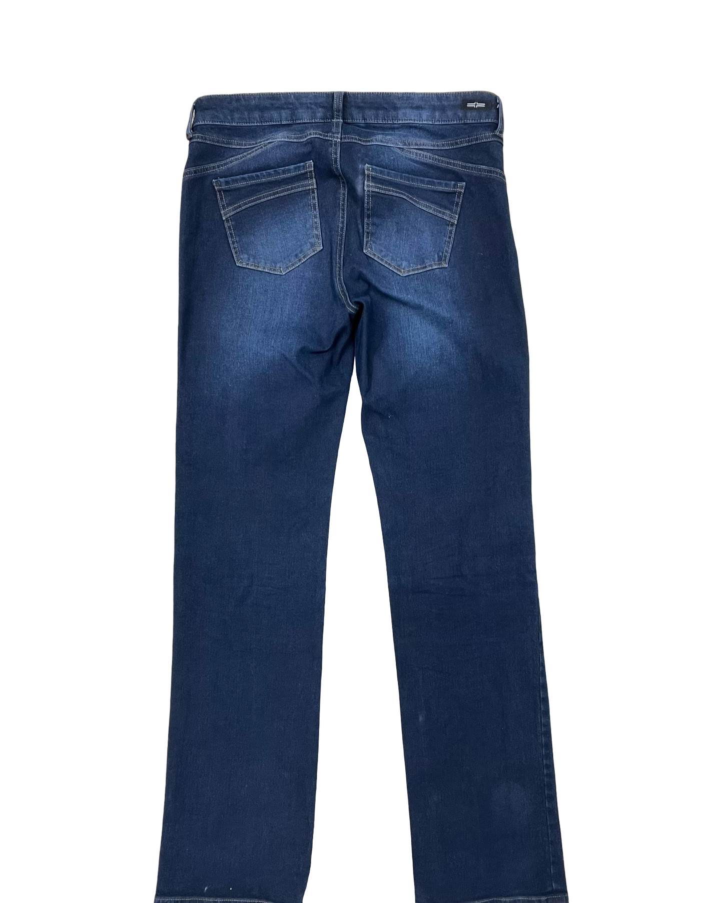 Jeans Straight By Liverpool In Blue Denim, Size:10