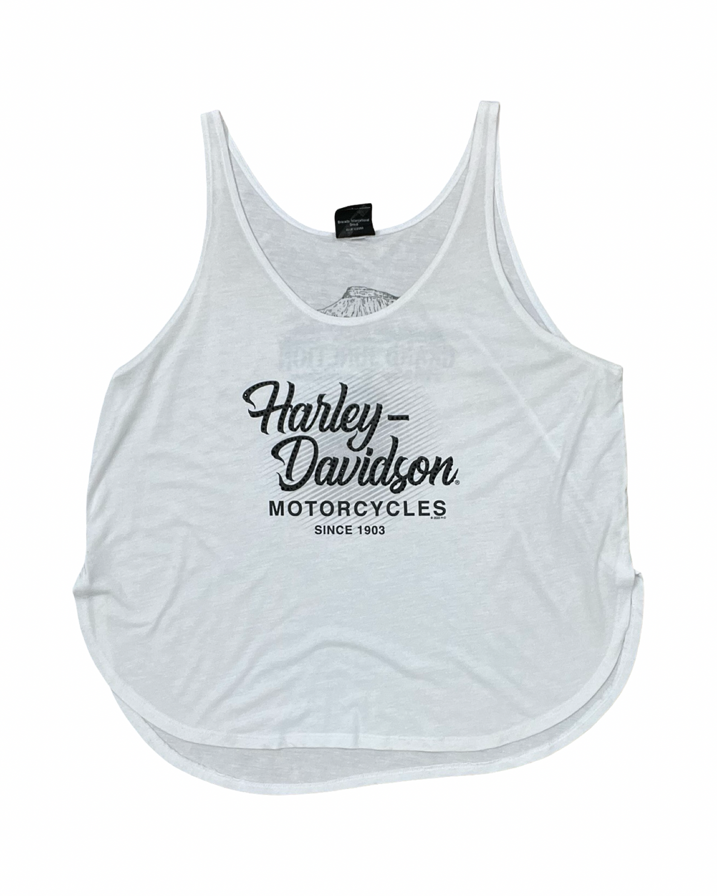Top Sleeveless By Harley Davidson In White, Size:Xl
