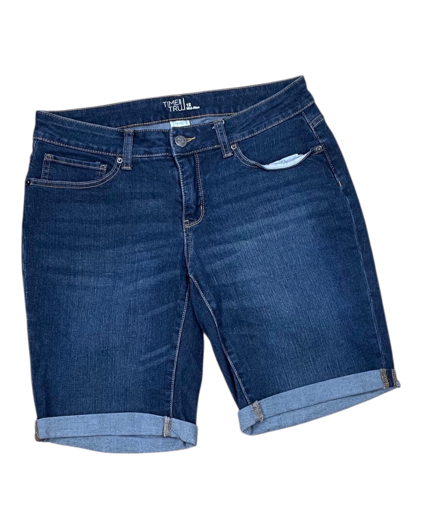 Shorts By Time And Tru In Blue Denim, Size:12