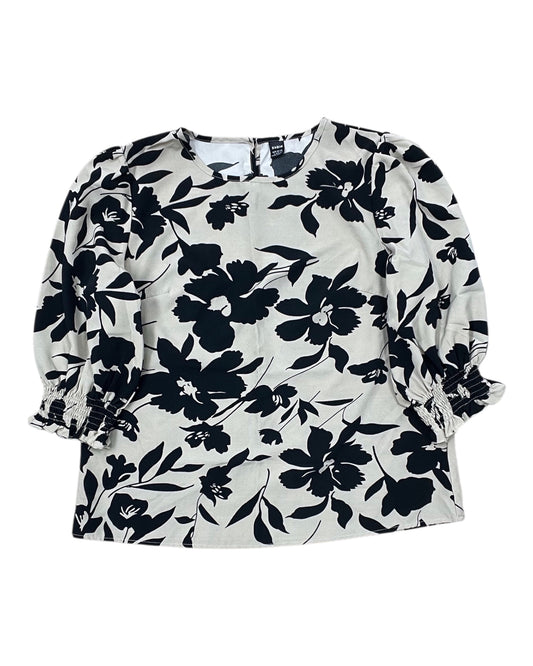 Top 3/4 Sleeve By Shein In Tan, Size:L