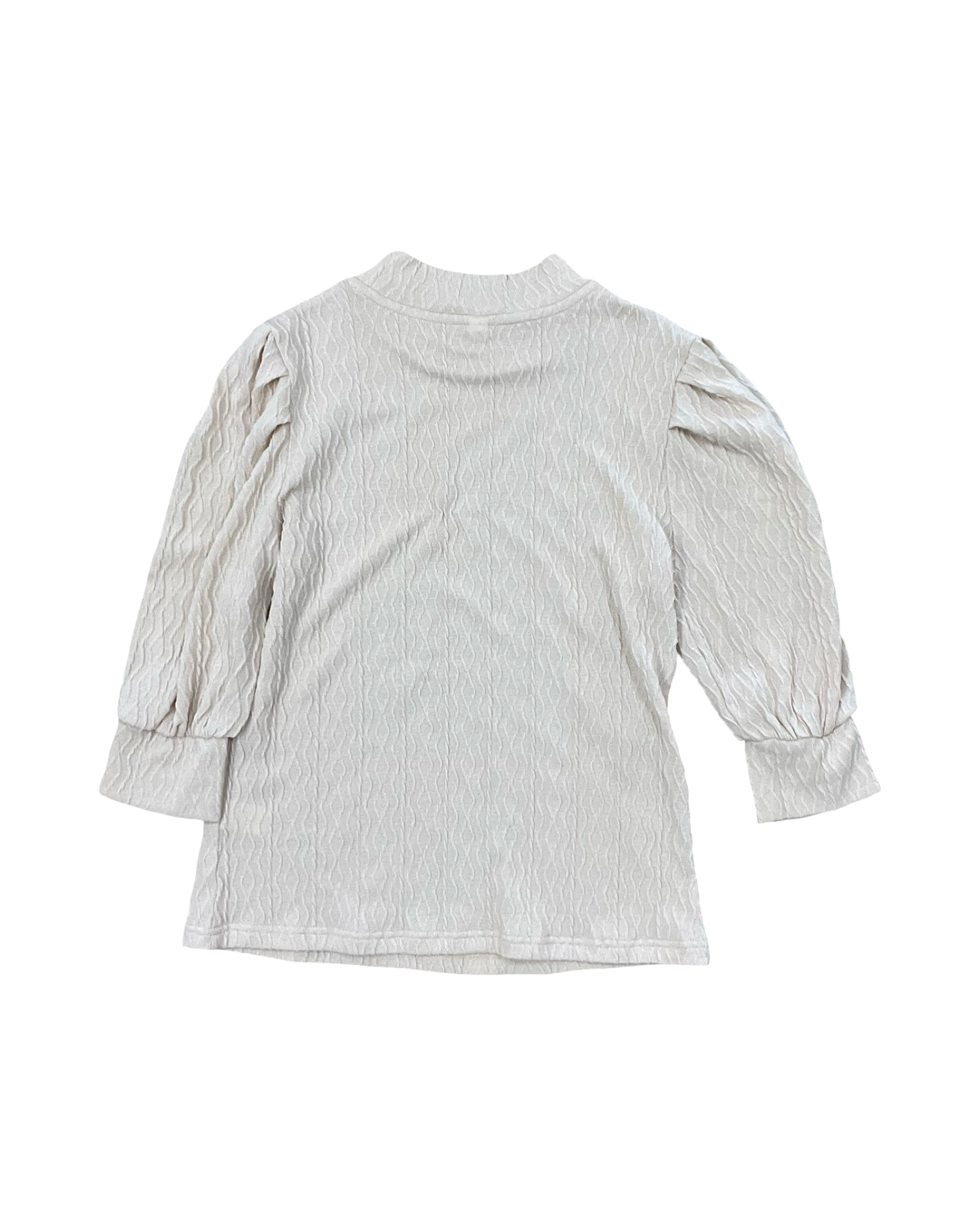 Top 3/4 Sleeve By Clothes Mentor In Beige, Size:S