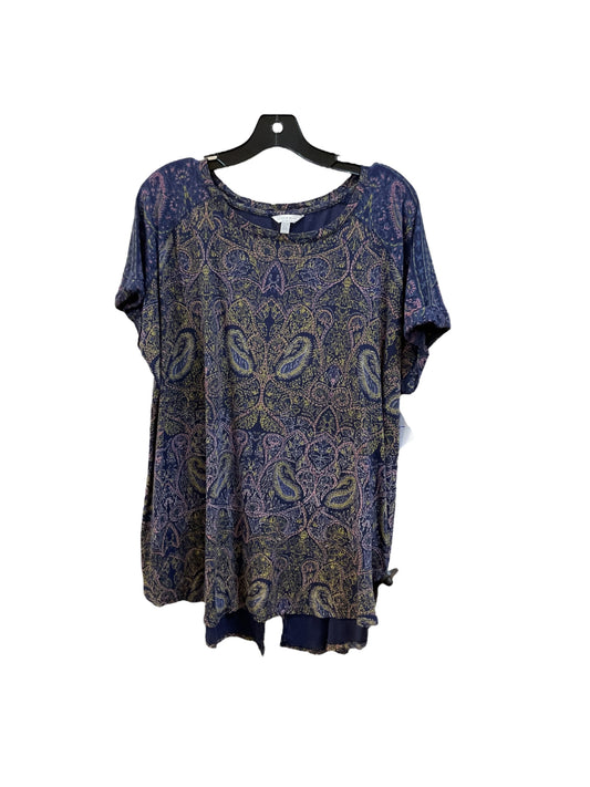 Top Short Sleeve By Lucky Brand  Size: 2x