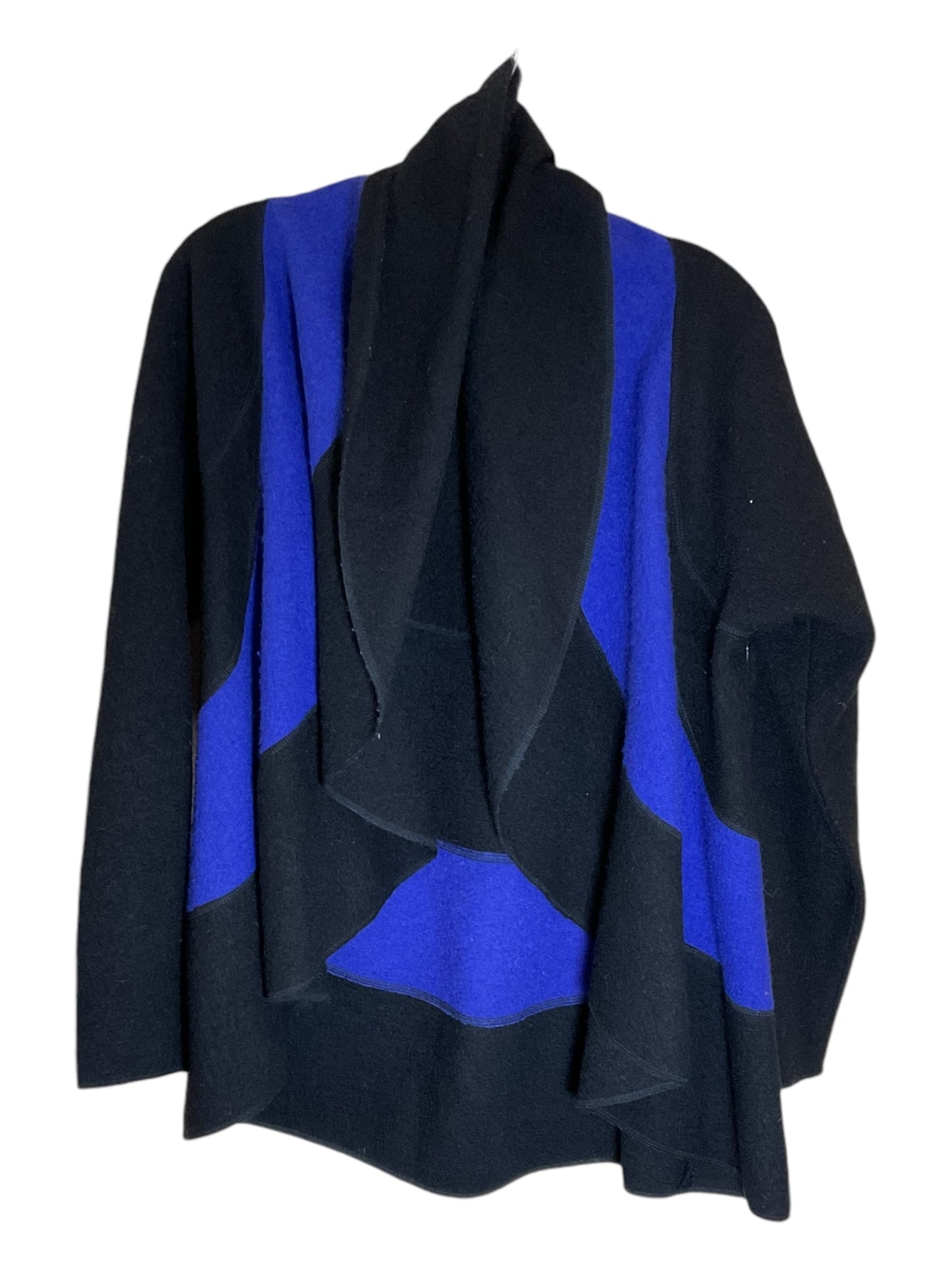 Sweater Cardigan By Clothes Mentor In Black & Blue, Size: S