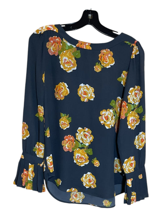 Blouse Long Sleeve By Loft In Floral Print, Size: Xs