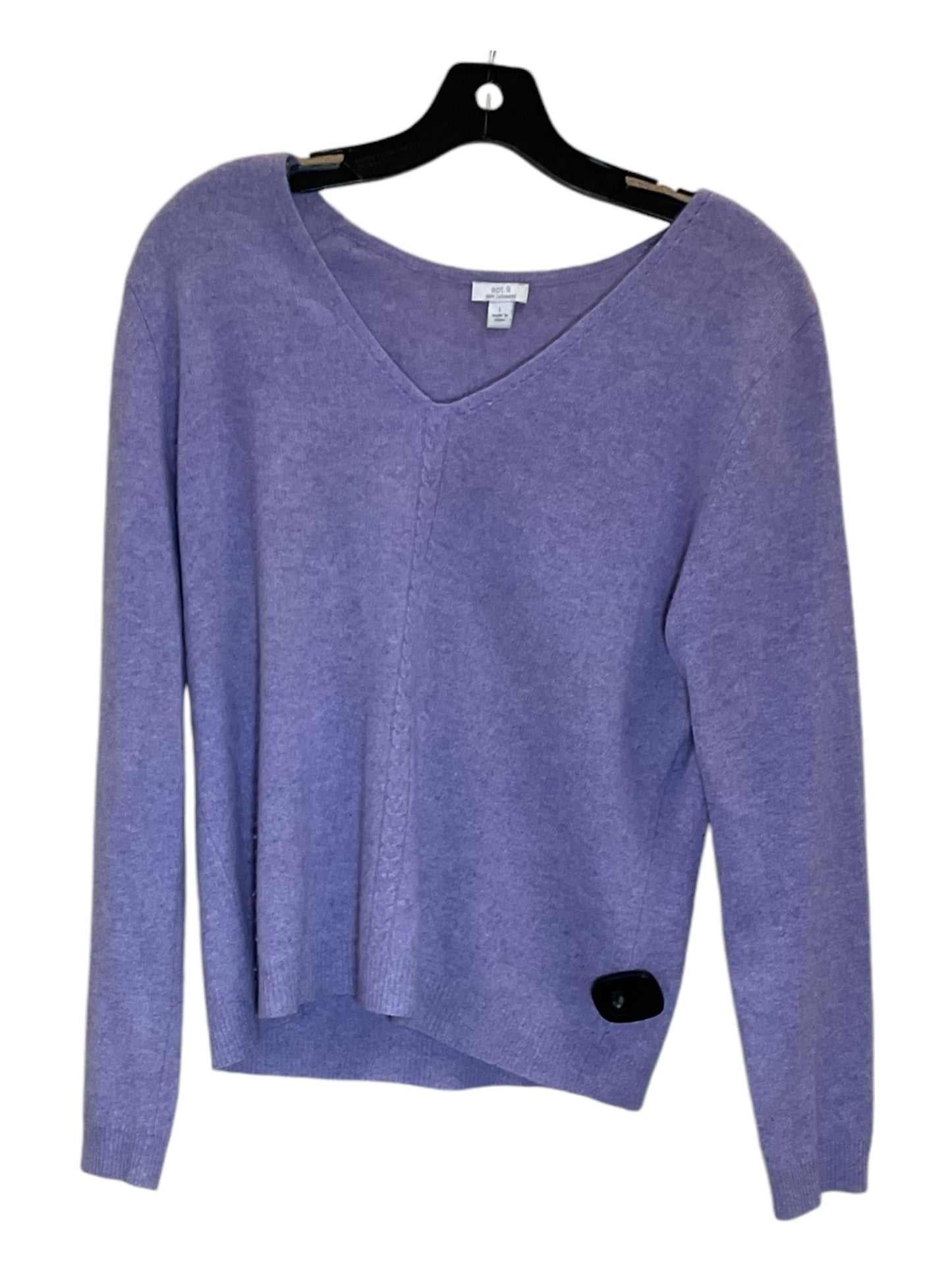 Sweater By Apt 9 In Purple, Size: L