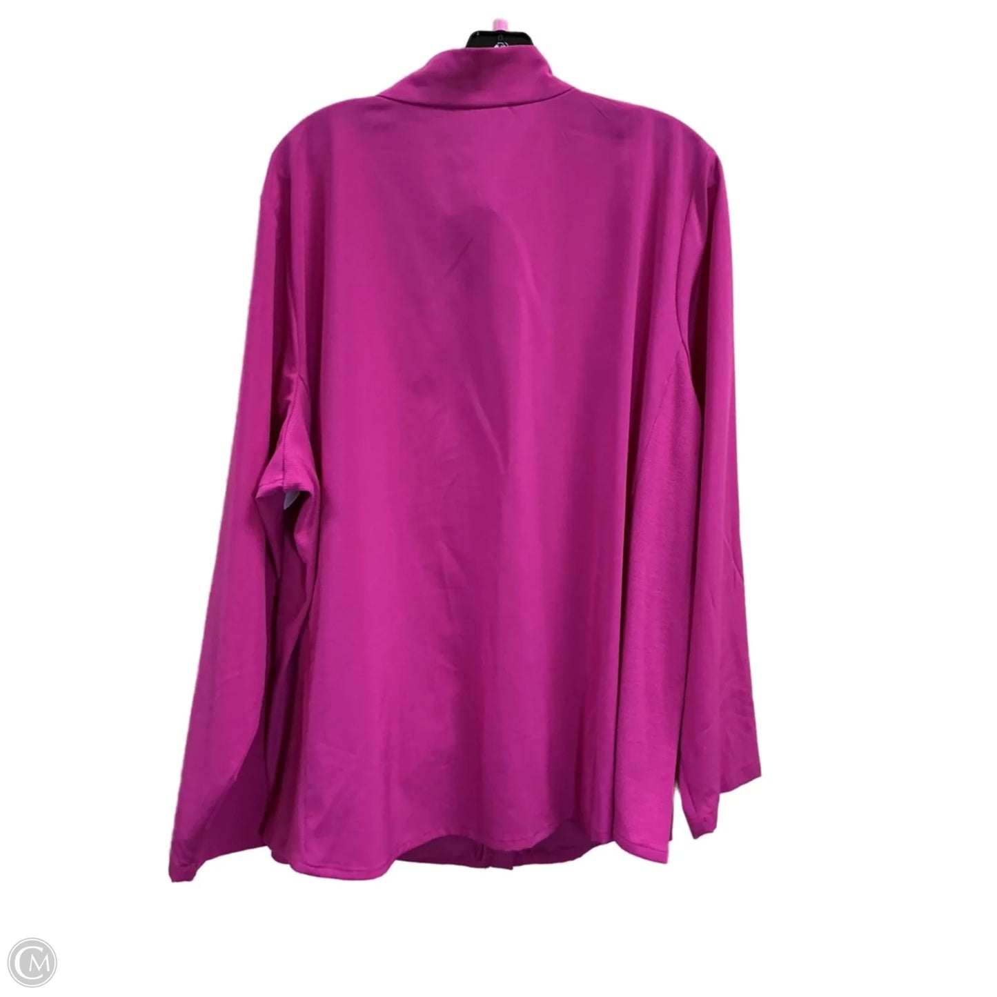 Jacket Windbreaker By Croft And Barrow In Pink, Size: 2x