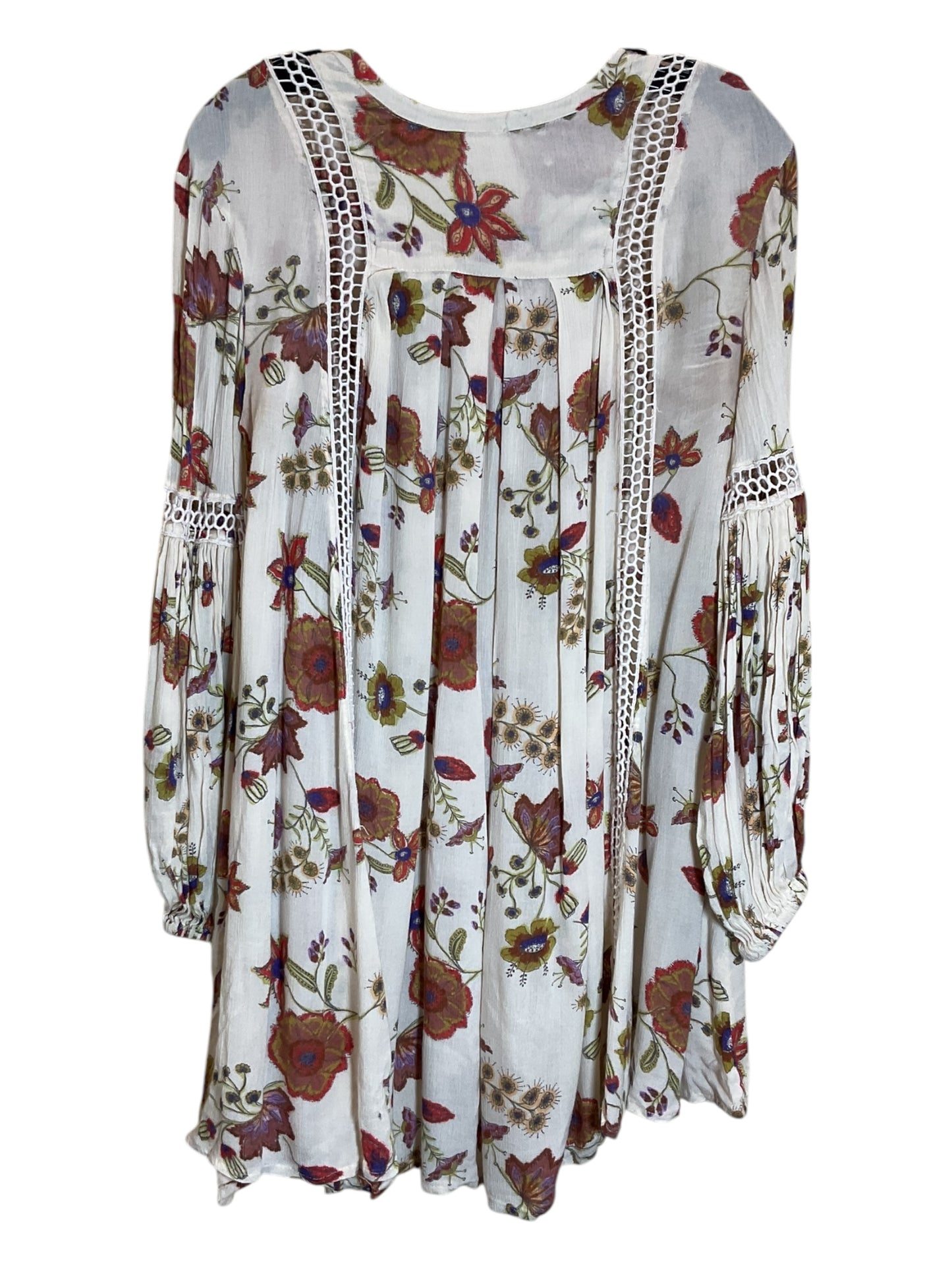 Tunic Long Sleeve By Free People In Floral Print, Size: Xs