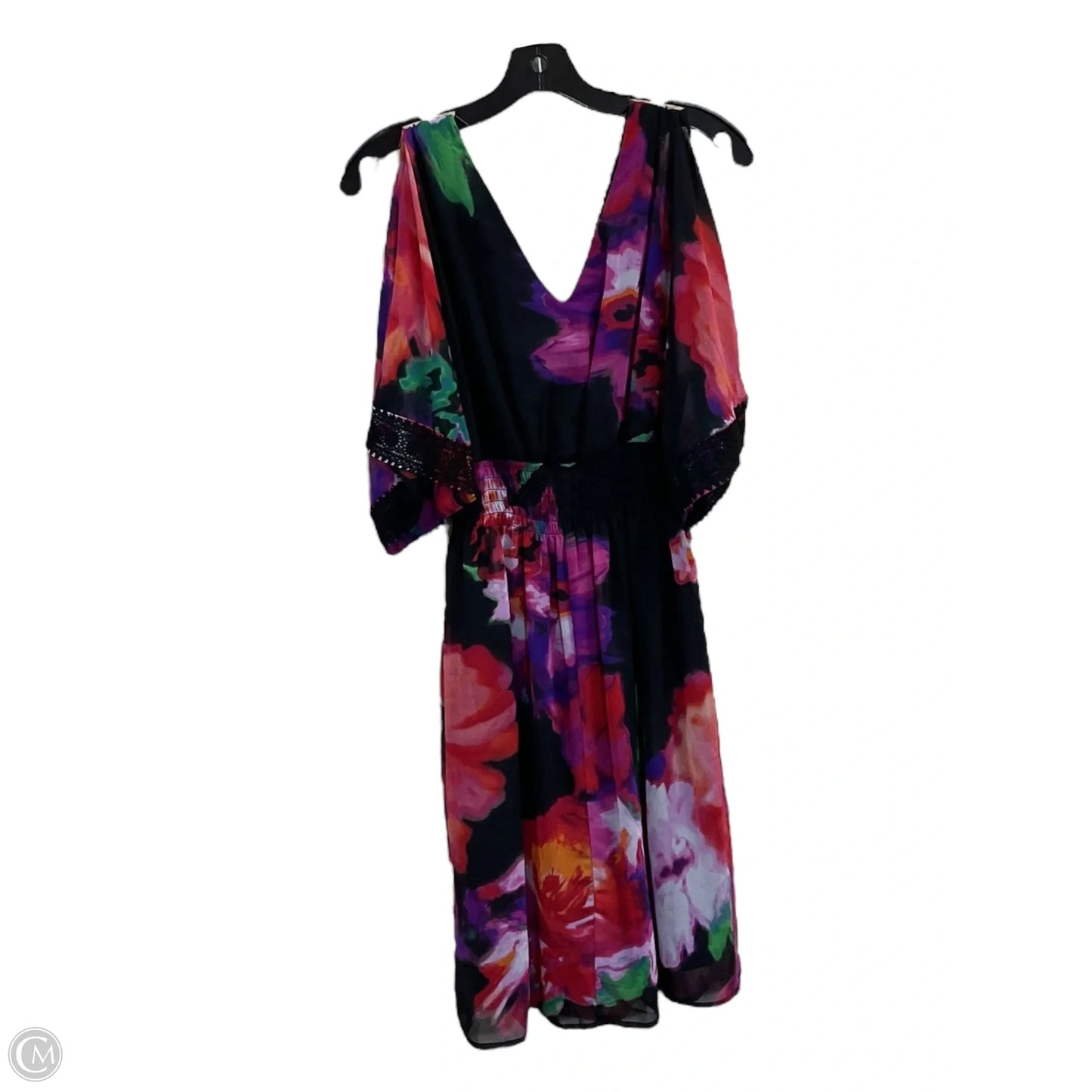 Dress Party Short By Bisou Bisou In Floral Print, Size: M