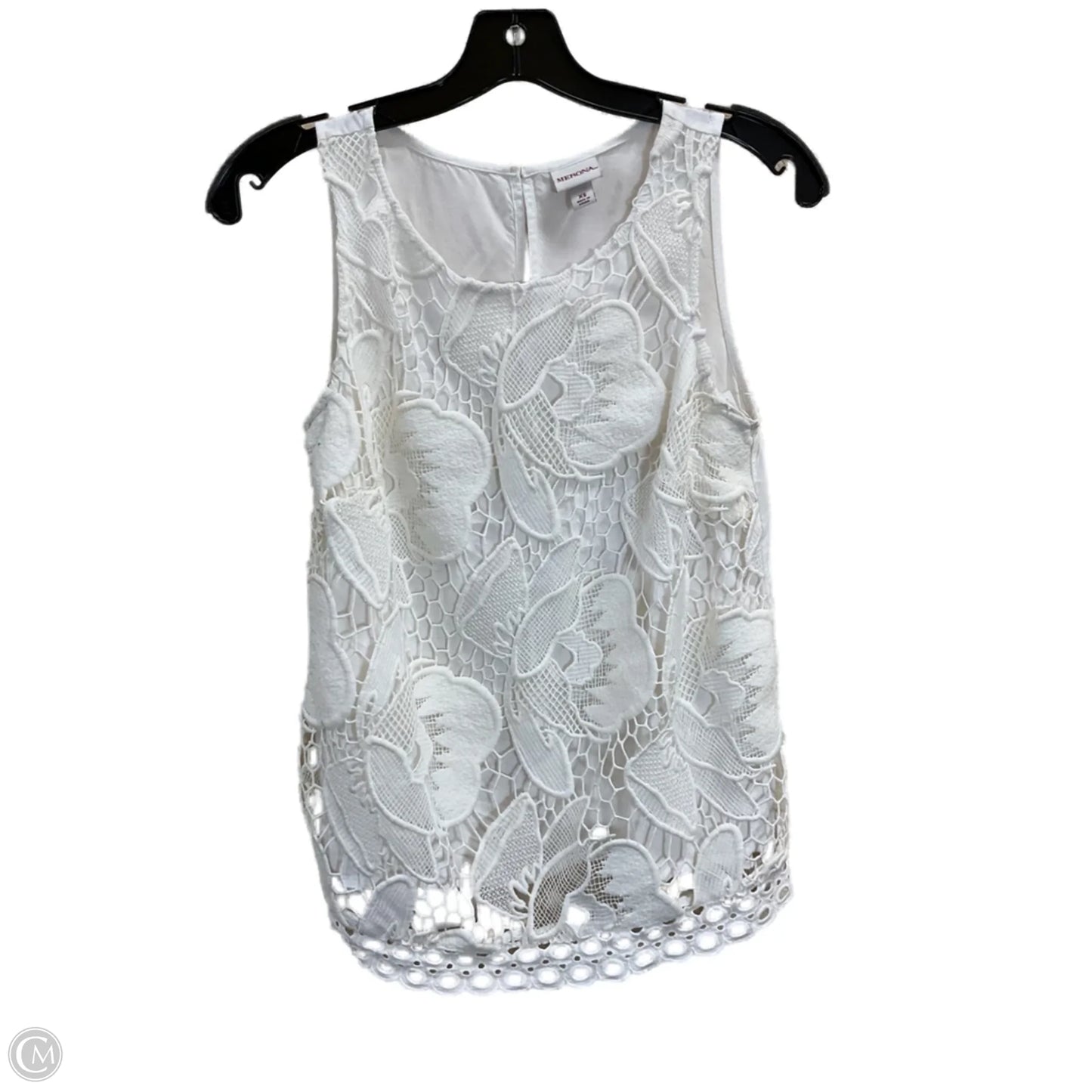 Top Sleeveless By Merona In White, Size: Xs