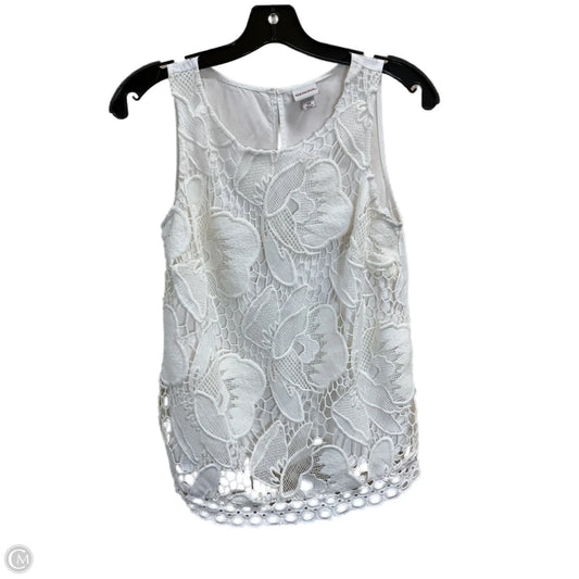 Top Sleeveless By Merona In White, Size: Xs
