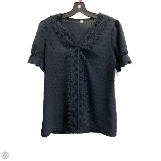 Top Short Sleeve By Clothes Mentor In Black, Size: S