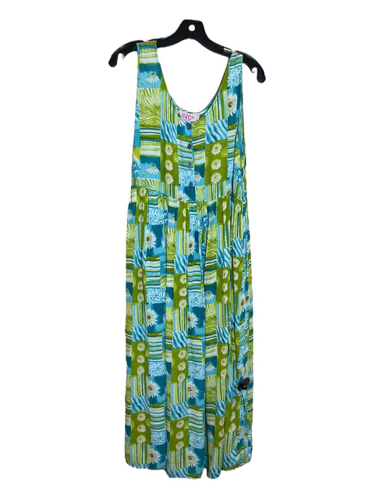 Dress Casual Maxi By Clothes Mentor In Blue & Green, Size: S