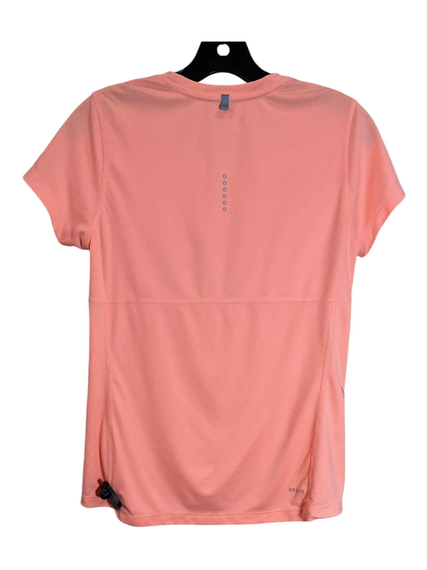 Athletic Top Short Sleeve By Nike In Orange, Size: M