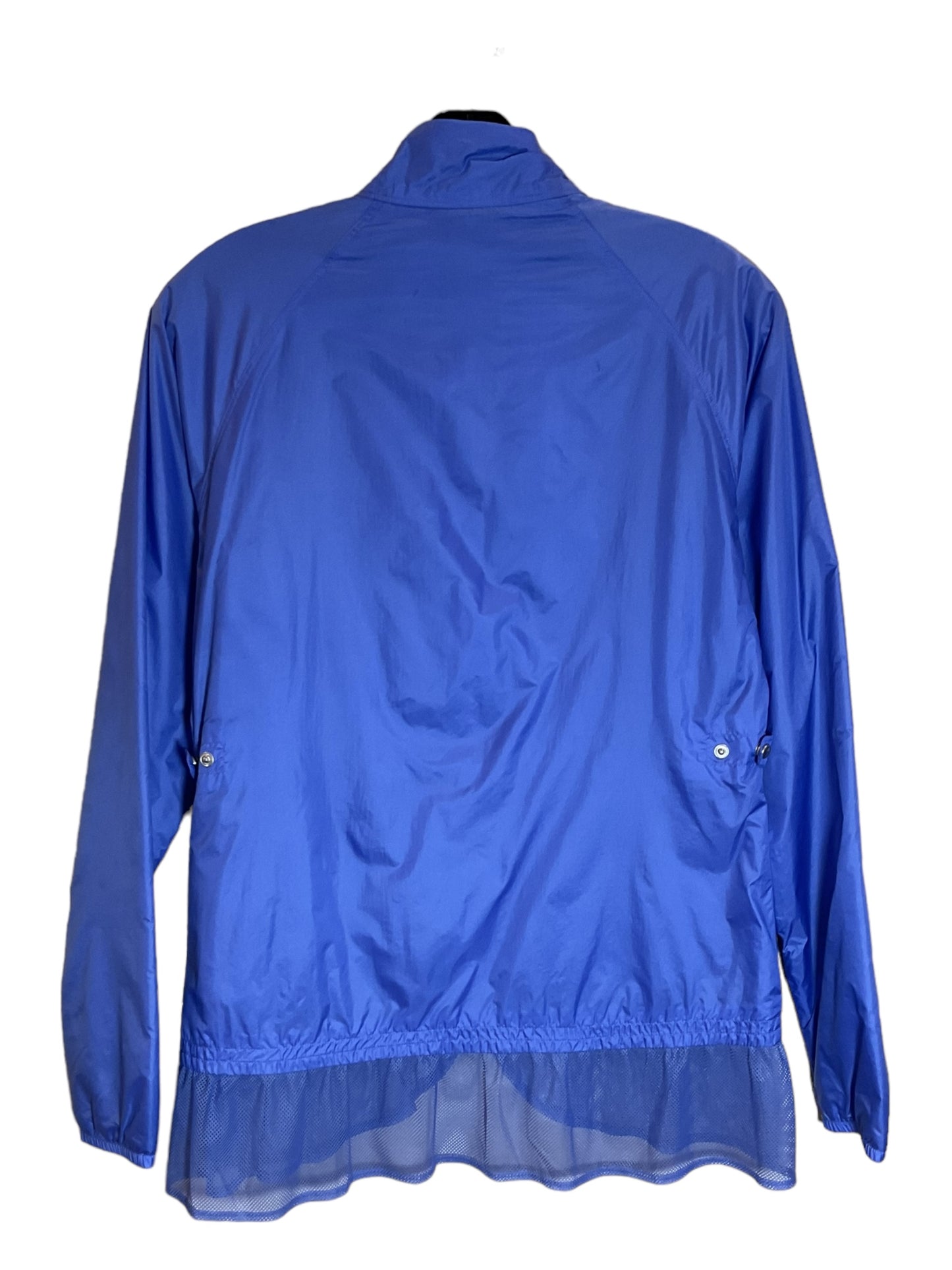 Athletic Jacket By Adidas In Blue, Size: S