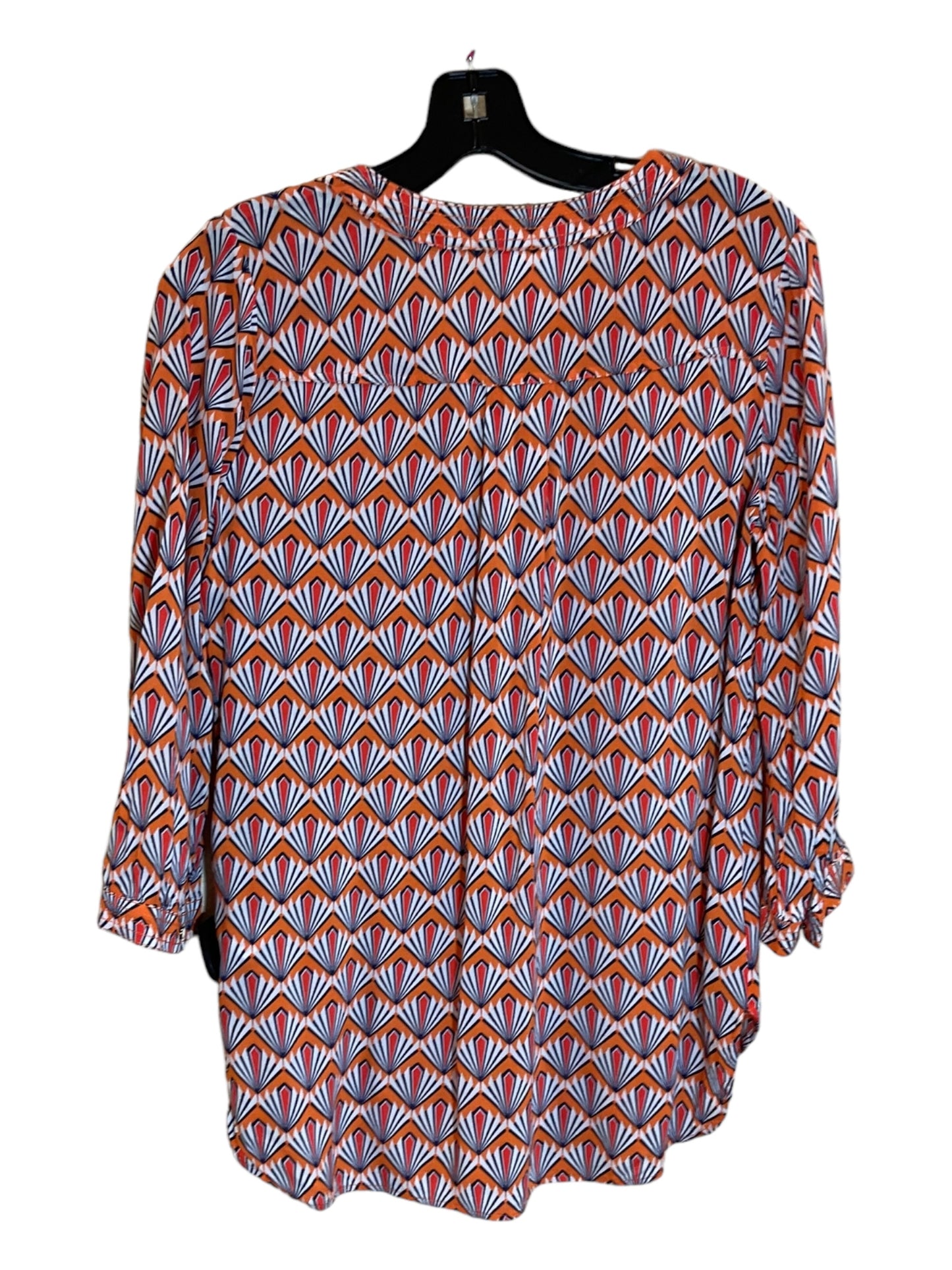 Blue & Orange Top Long Sleeve Stylus, Size S