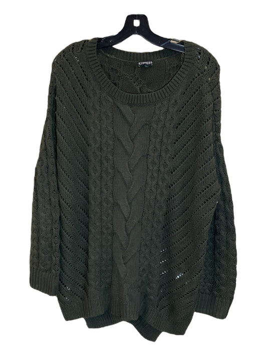 Sweater By Express In Green, Size: L