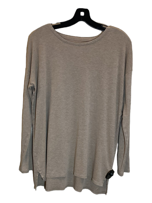 Top Long Sleeve Basic By J. Jill In Tan, Size: M