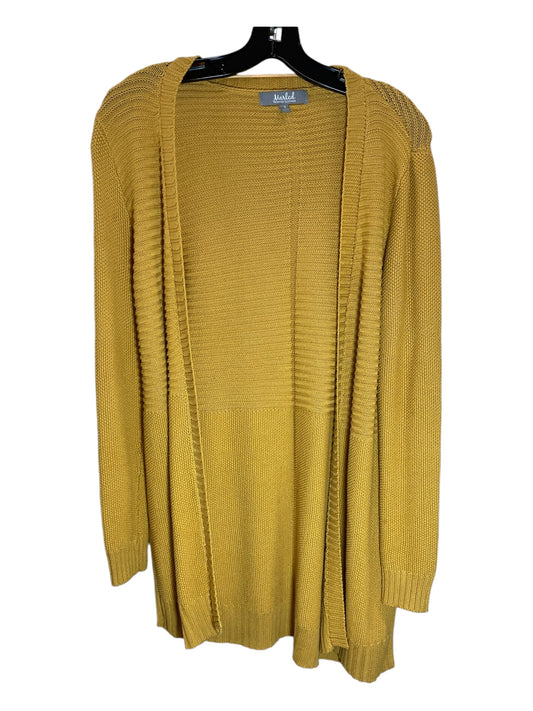 Sweater Cardigan By Marled In Yellow, Size: S