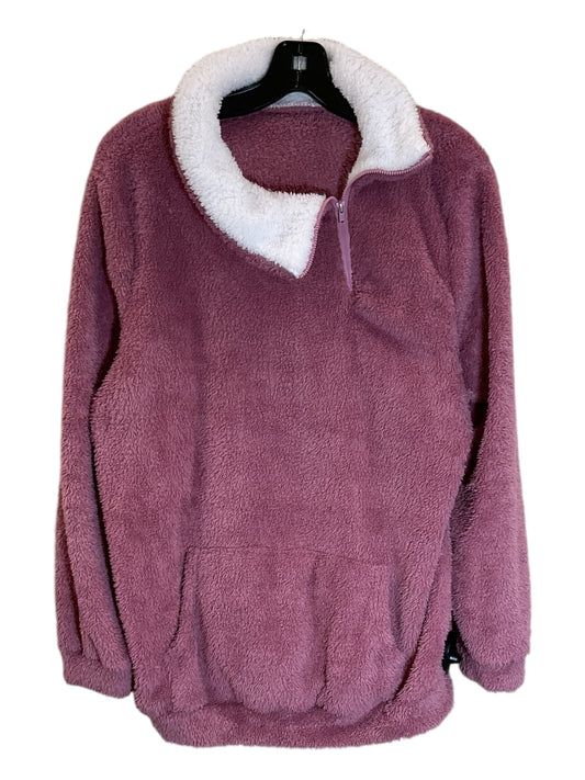 Sweatshirt Collar By Clothes Mentor In Pink, Size: L