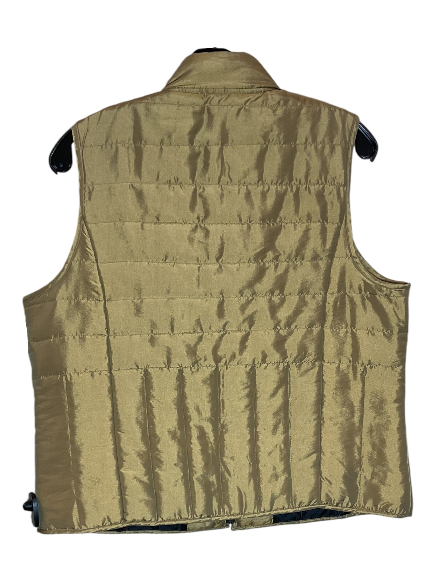 Vest Puffer & Quilted By Relativity In Gold, Size: L